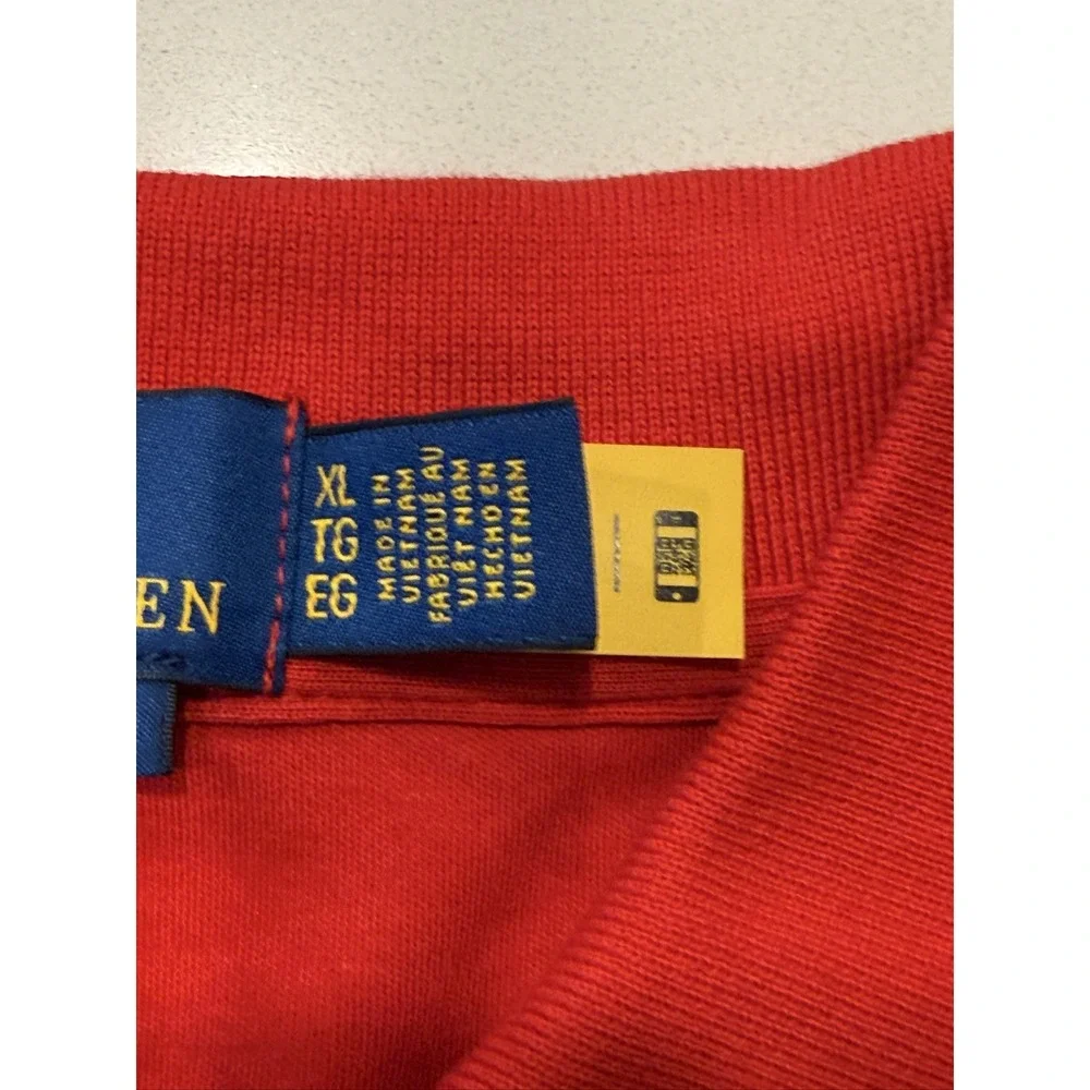 Polo Ralph Lauren Classic Fit Polo Shirt CLASSICSRL Red XL 100% Cotton